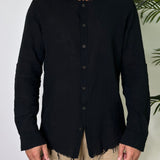 CAMICIA SFRANGIATA BLACK