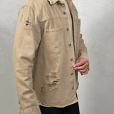 CAMICIA ROTTURE BEIGE