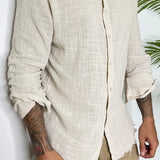 CAMICIA SFRANGIATA BEIGE