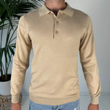 MAGLIONCINO A POLO BEIGE