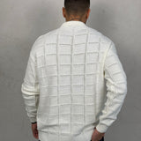 MAGLIONE BOTTONI BIANCO