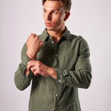 CAMICIA LINO MILITARE