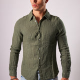 CAMICIA LINO MILITARE