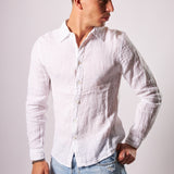 WHITE LINEN SHIRT