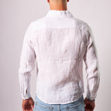 WHITE LINEN SHIRT